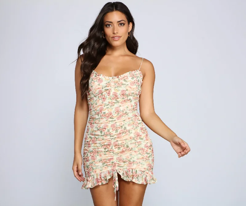 Big Savings On Rustic Countryside Styles Dreamy And Chic Charming Floral Mini Dress