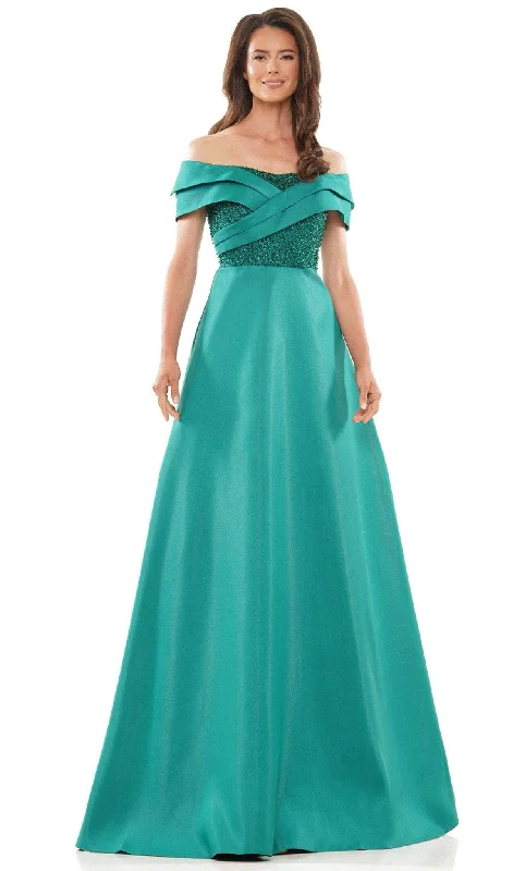 Formal Outfit For Women Rina di Montella RD2812 - Off-Shoulder A-Line Dress