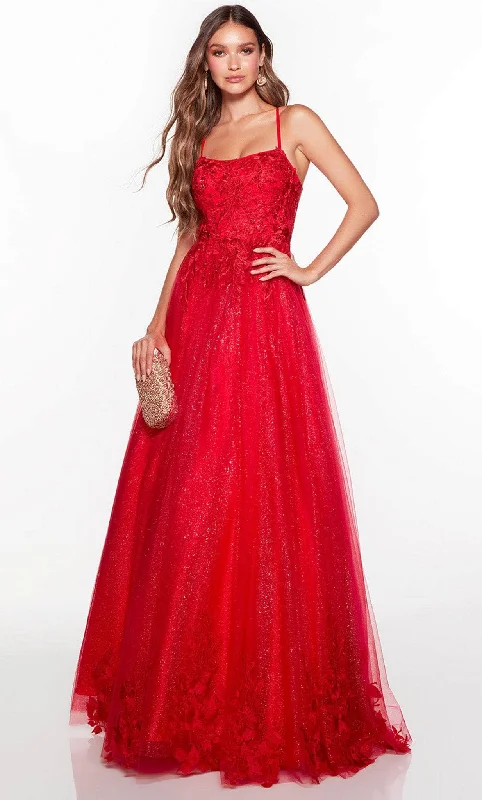 Exclusive Women's Fashion Collection Alyce Paris 61317 - Floral Lace Gown