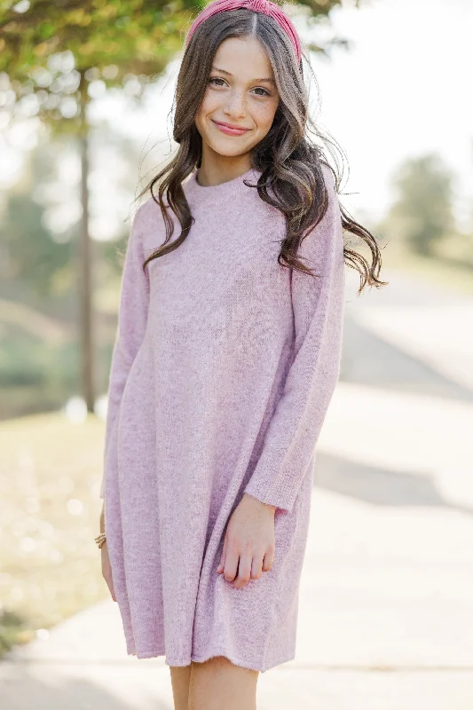 Holiday Sale Girls: Make It Count Pink Sweater Dress