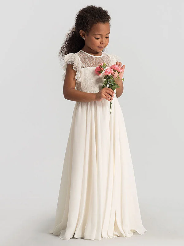 Trend Alert Jewel Neck Sleeveless Pleated Formal Kids Flower Girl Pageant Dress