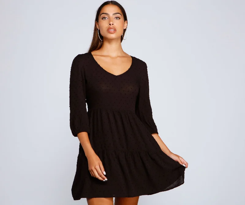 Wardrobe Refresh Effortless Vibes Stylish Babydoll Dress