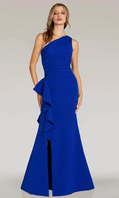 Special Offer Feriani Couture 18335 - One Shoulder Ruffles Evening Gown