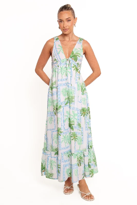 Clearance Event Rhiannon Maxi Dress - Green Multi