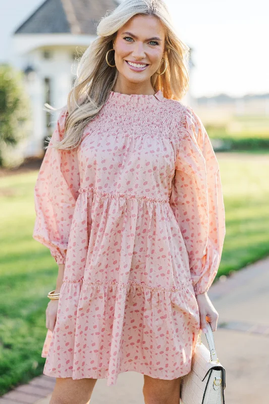 Trend Alert Be Your Best Pink Floral Babydoll Dress